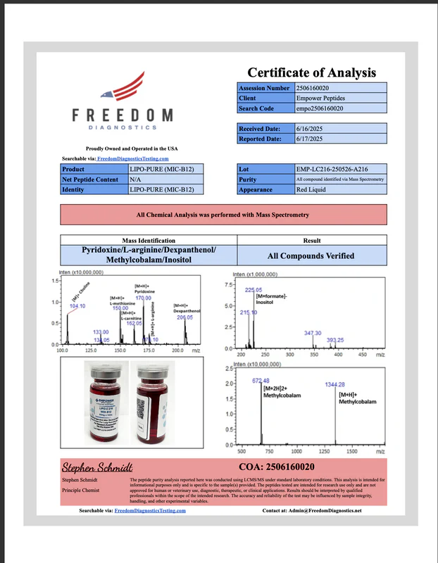 LIPO-C (LC216) – Amino Acid and Lipotropic Compound