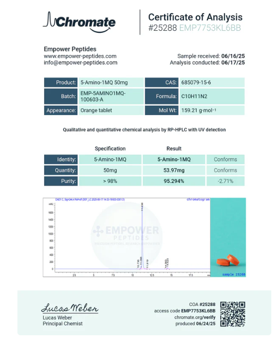 5-Amino-1MQ Tablets