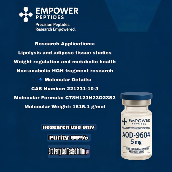 AOD9604 – Amino Acid and Lipotropic Compound AOD9604 – Amino Acid and Lipotropic Compound